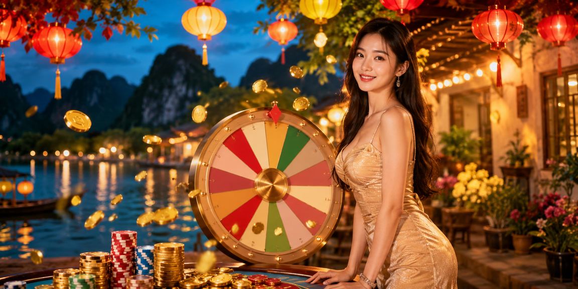 Không khí rút thăm may mắn tại chợ đêm Ninh Bình với người dân tham gia đông vui